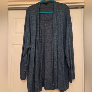 Blue Cardigan Sweater